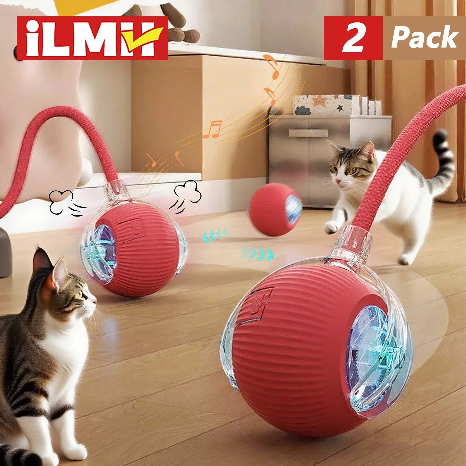 WiggleWag - Smart Interactive Pet Ball with Tail