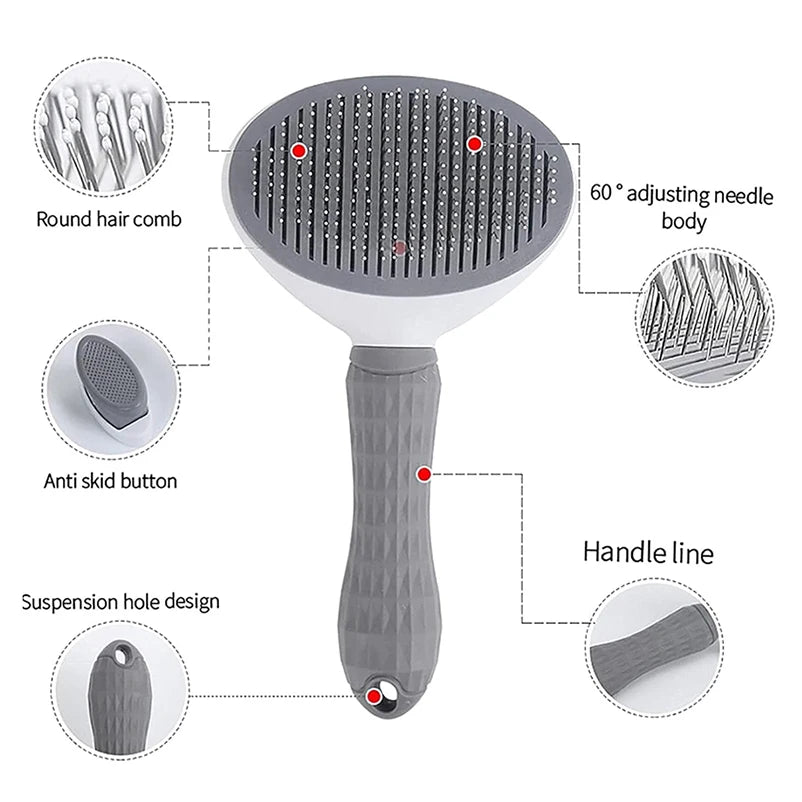 GlowGroom - Effortless Pet Hair Shedding Slicker