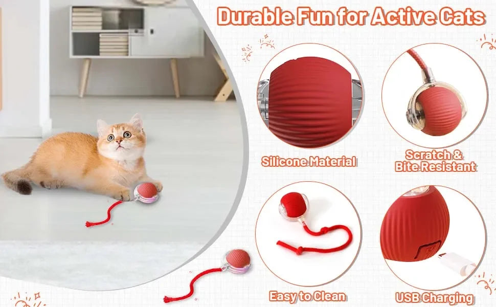 WiggleWag - Smart Interactive Pet Ball with Tail