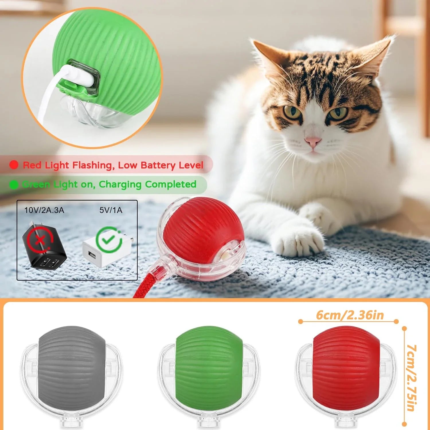 WiggleWag - Smart Interactive Pet Ball with Tail