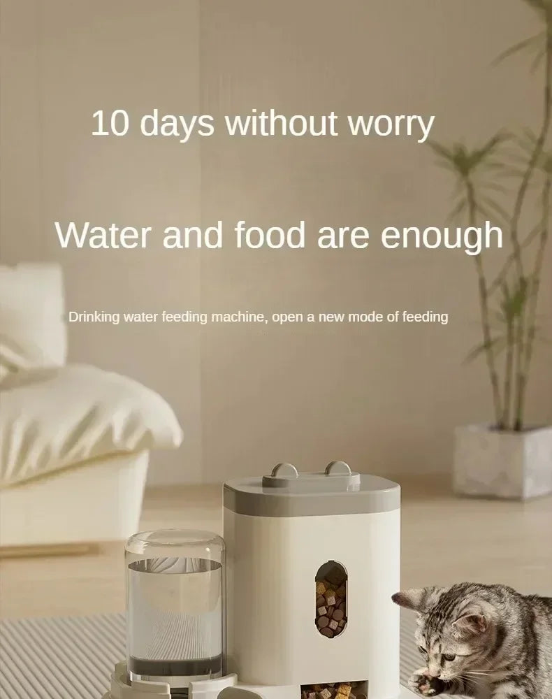OmniFeed - 2-in-1 Automatic Pet Feeder & Waterer Station